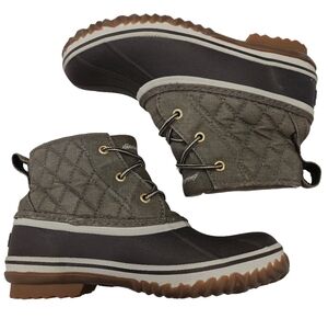 Eddie Bauer Womens Hunt Pack Mid Granola Girl Boots Olive Green